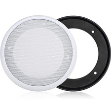 Facmogu 2PCS 6.5in Ceiling Speaker Grille Covers, White Round 6.5 Inch,