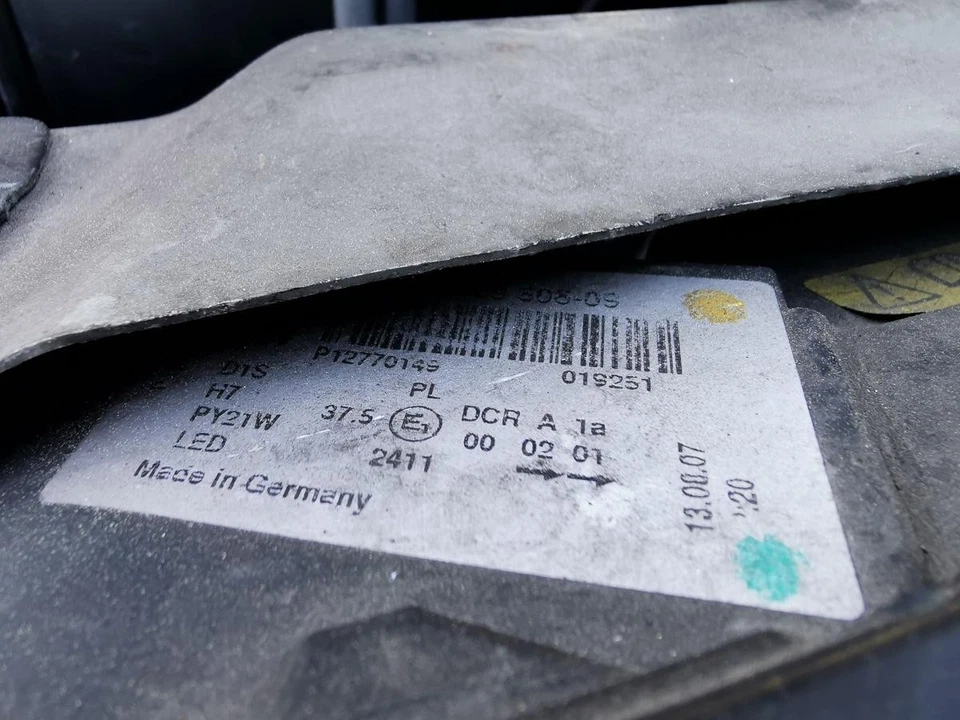 Saab 9-3 YS3 Combi Scheinwerfer Hauptscheinwerfer Xenon vorn links trüb BILDER - Bild 4 von 4