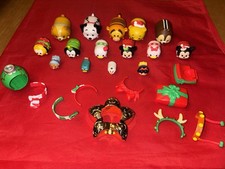 Disney Tsum Tsum vinyl figures accessories Christmas Set 25 pc lot Mickey Pooh