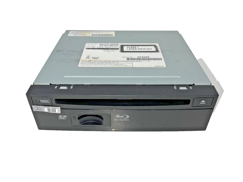 DVD-плеер развлекательный 2016 Toyota Sienna Blu-Ray 86270-45030 от оригинального производителя - Изображение 2 из 4