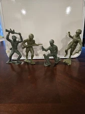 Lot Rare 6 Inch VTG US Green Army Men WWII Figures Tim-mee Toys Marx MPC Toy 6"