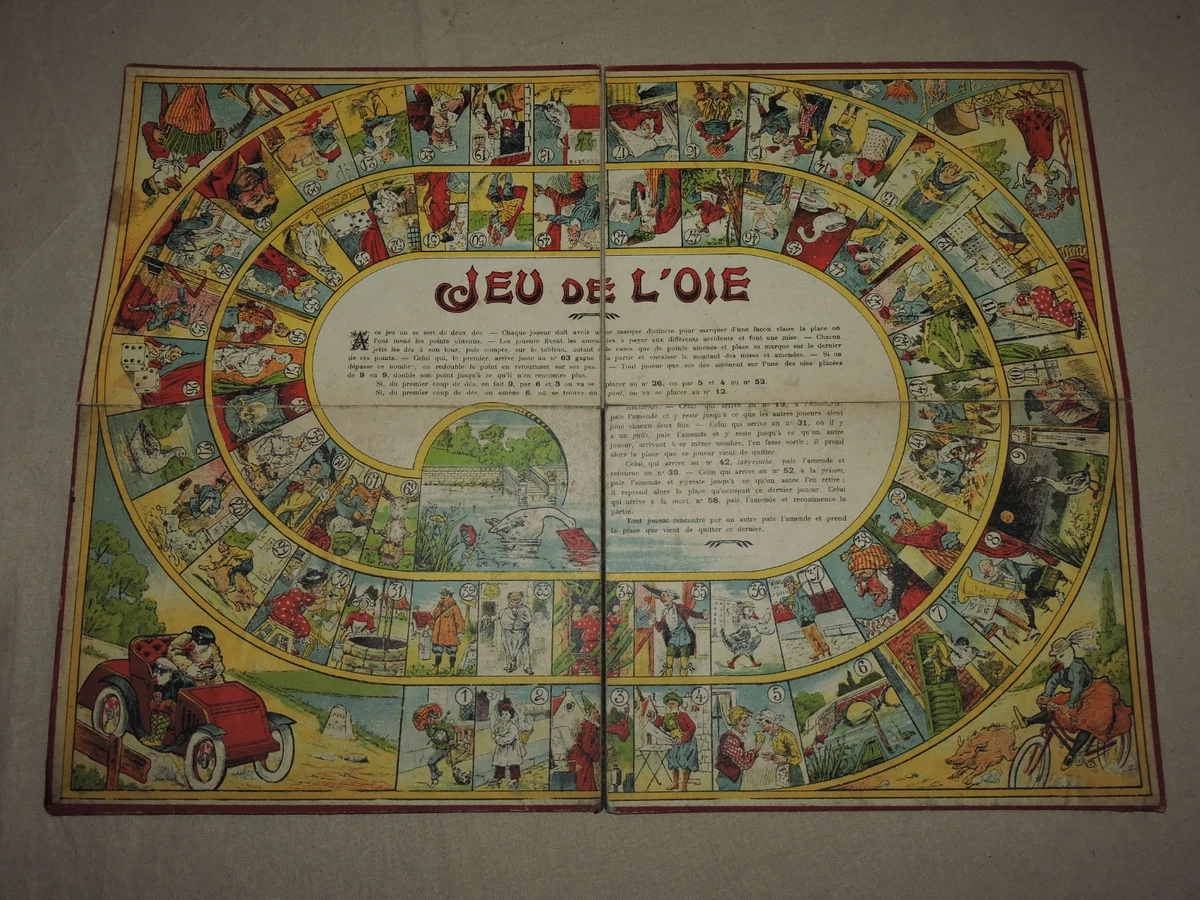 JEU MILITAIRE REGLE Du Jeu De L'oie Ancien EUR 110,00 - FR