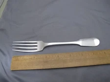 Good 19th C KINGDOM OF NAPLES Italian Silver DINNER FORK-DS Mark-Fiddle Pattern