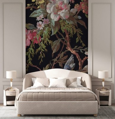 Flowered Canopy View Wallmural
