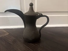 Rare Vintage Antique Brass Middle Eastern Handmade Dallah Coffee Tea Pot Arabic