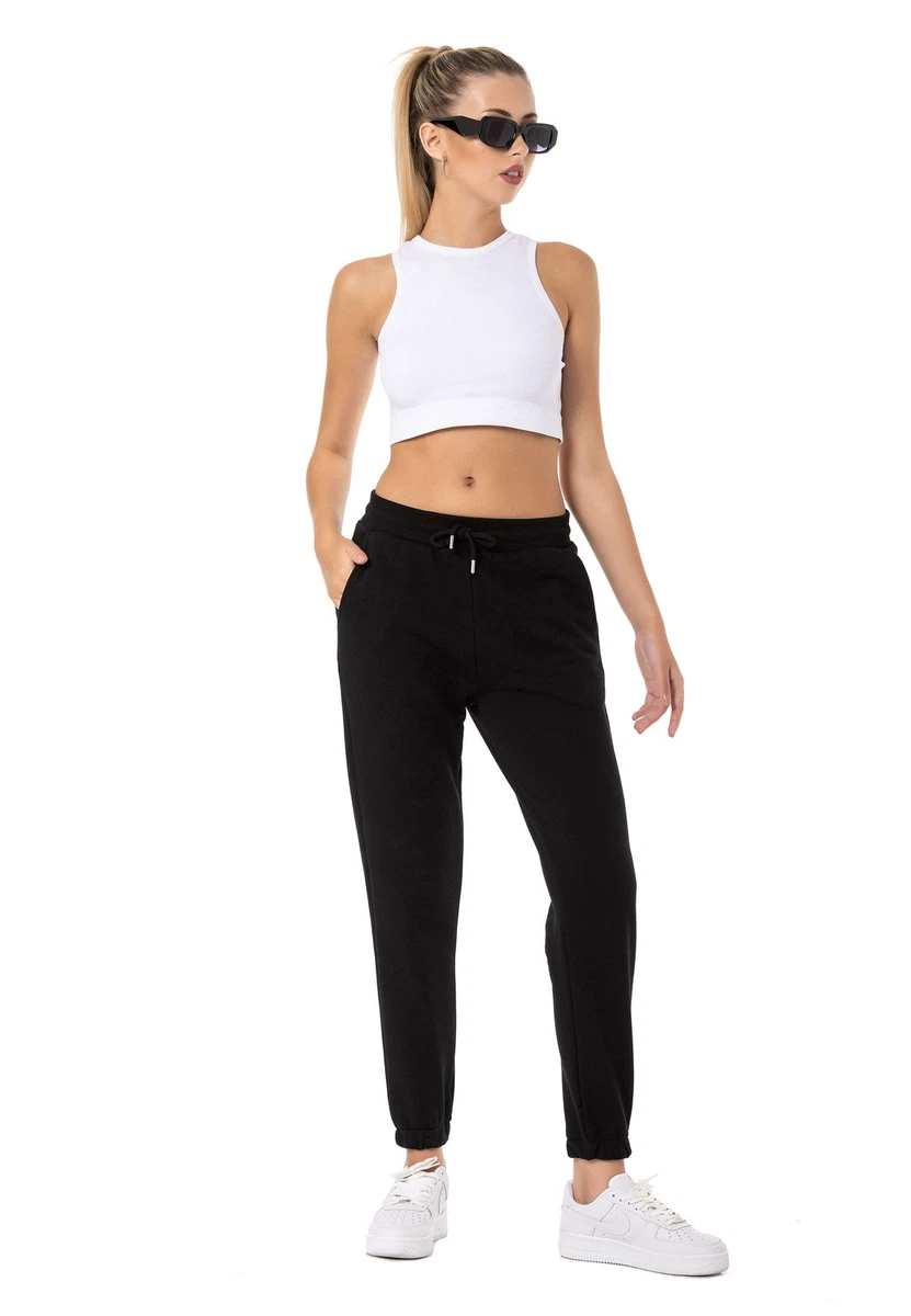 Pantaloni della tuta cargo da donna in pile | Pantaloni da jogging da donna con tasche tinta unita con risvolto pantaloni da donna con coulisse elasticizzati in vita pantaloni da donna pantaloni da