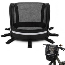 Dog Bike Basket Cover, Mesh Pet Carrier Cover, Fits up to 13 x 10 in  For ca...