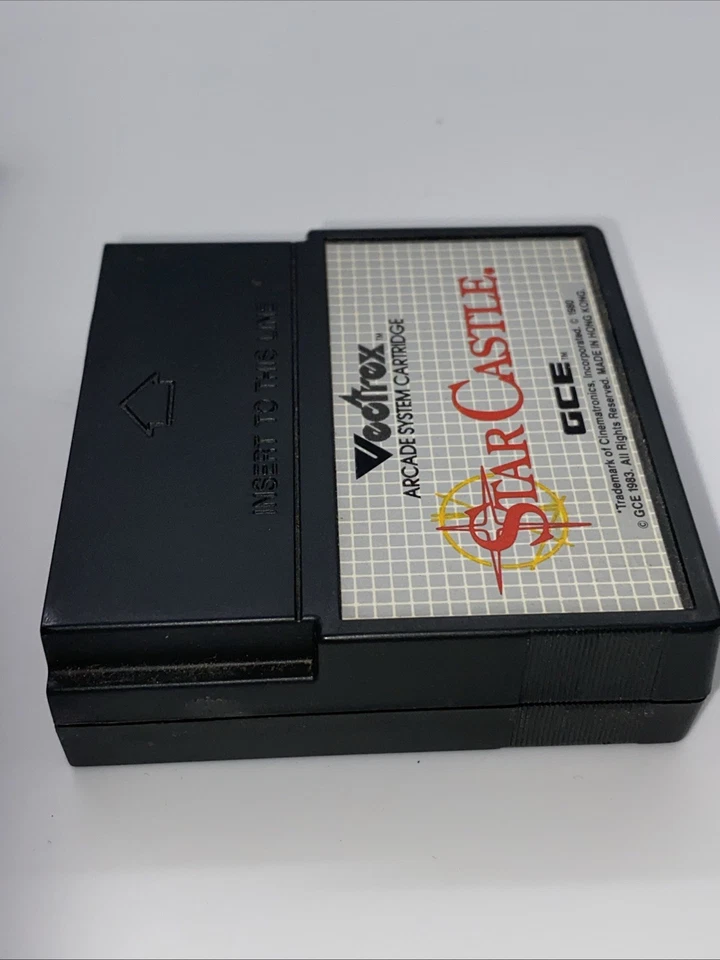 Vintage STAR CASTLE Vectrex Video Game Cartridge With Manual Rare HtF - Image 4 of 4