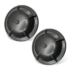 2pcs Headlight Dust Cover Rear Shell Headlamp Cap Black Fit For Fiat 500 Abarth