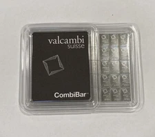 1 gram Platinum Bar Valcambi From Combi-Bar .9995 Fine - ONE GRAM
