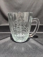 Russian USSR Mewepa Clear Glass Beer Mug
