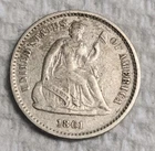 1861 Seated Liberty Half Dime VF