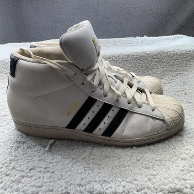 Adidas Pro Model Shoes Mens Size 12 White Black Basketball Sneakers FV5722