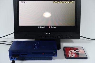 PS2 PlayStation 2 SCPH-37000 Ocean Blue Console SONY Japan Import