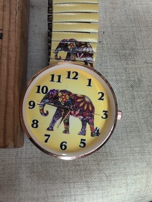 Women's Strada Elephant  Colorful Analog Watch With Fresh Battery