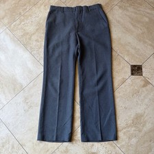 JCPenney Comfort Slack Trouser 1970s Vintage 32x28 Grey Dress Pants