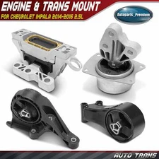 4pcs Engine Motor Mount & Transmission Mount for Chevrolet Impala 2014-2016 2.5L