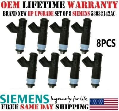 #ad NEW SIEMENS Set of 8 HP UPGRADE Fuel Injectors For Dodge Ram 1500 2500 3500 5.7L $279.00