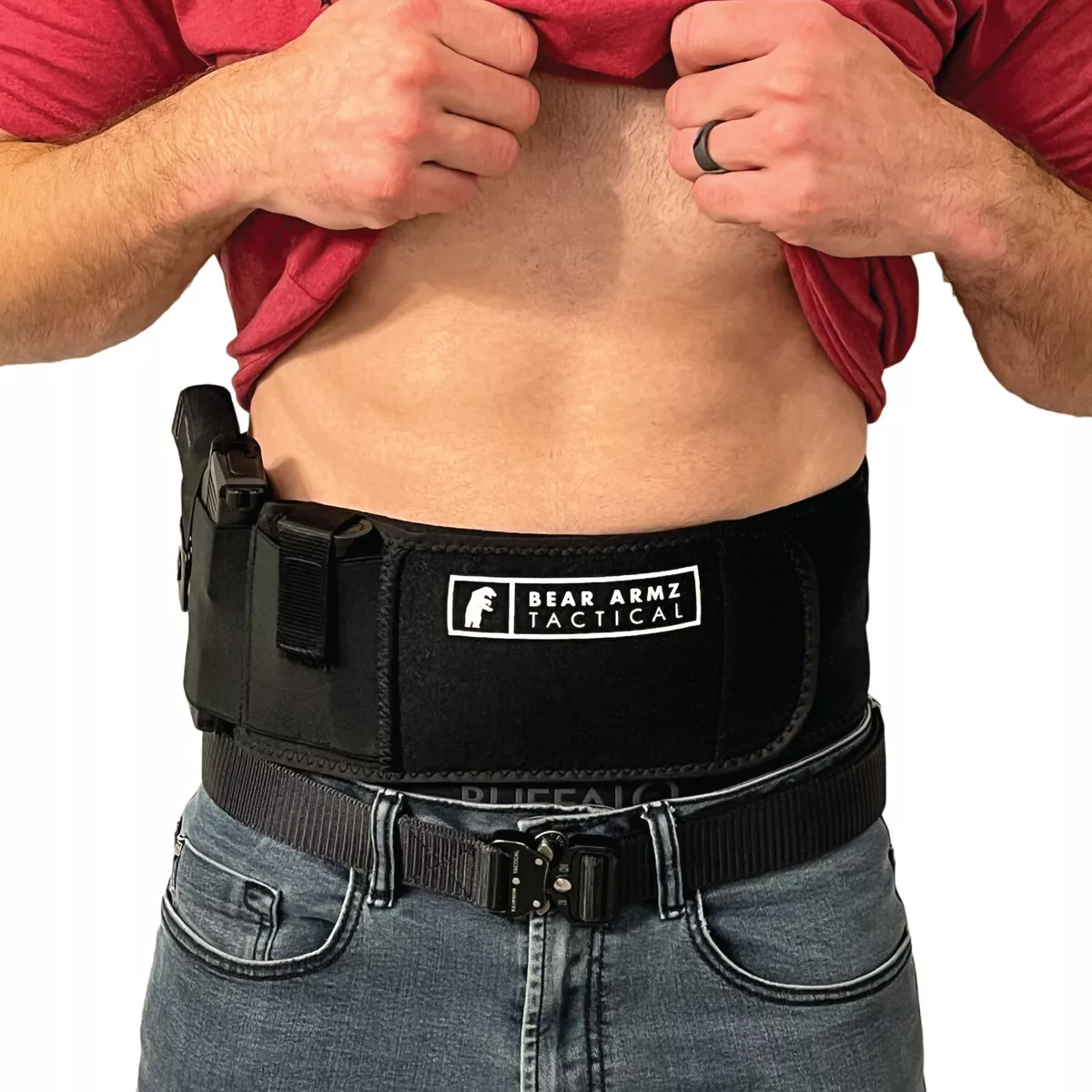 Belly Band Holster for Concealed Carry Fits Glock Sig S&W 9m IWB