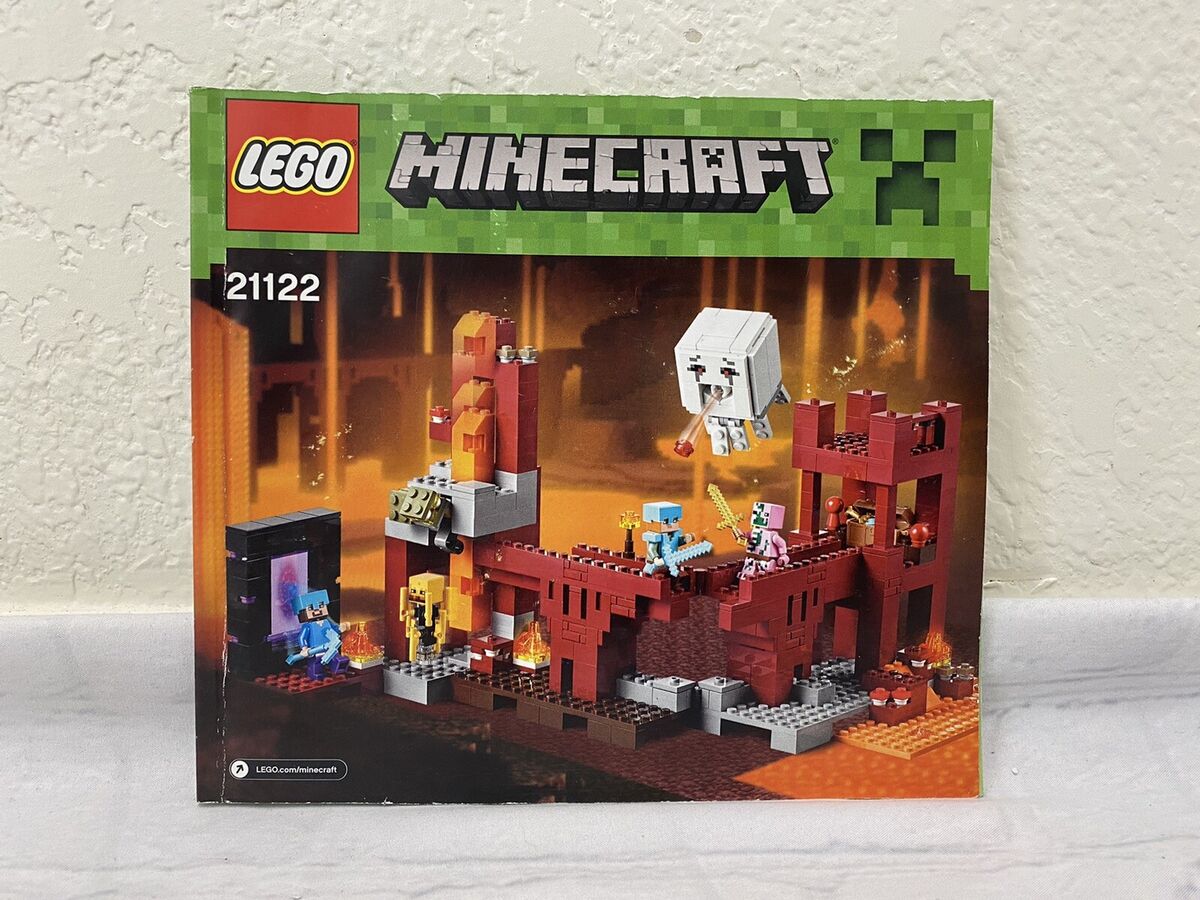 lego minecraft nether fortress 21122 set 100% COMPLETE with