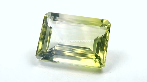 Impecable Deslumbrante Natural Bi Color Citrino 23.15ct Corte Octágono Extraído en Brasil - Vídeo 1 de 1