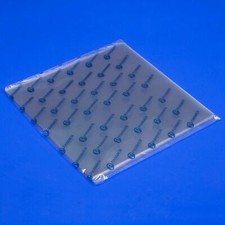 200 X 12" PVC RECORD SLEEVES VINYL COVERS STRONG ORANGE PEEL 140 MICRON STITCHED