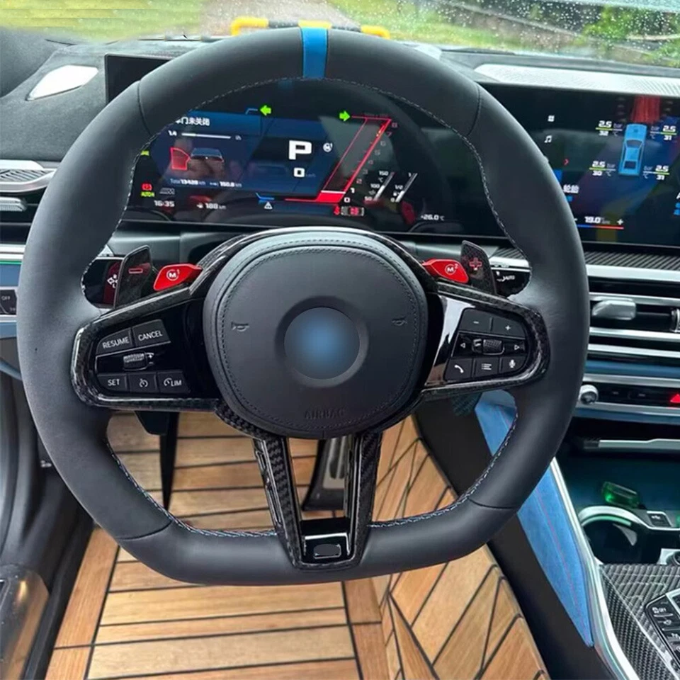 For BMW G30 G87 G80 G82 G81 F90 G06 G05 G20 G22 Heat Carbon Fiber Steering Wheel - Image 4 of 4