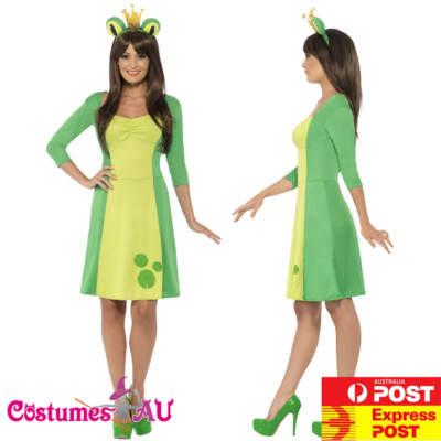 Ladies Frog Costume Fairytale Book Week Animal Green Fancy Dress Outfit  Dress | eBay