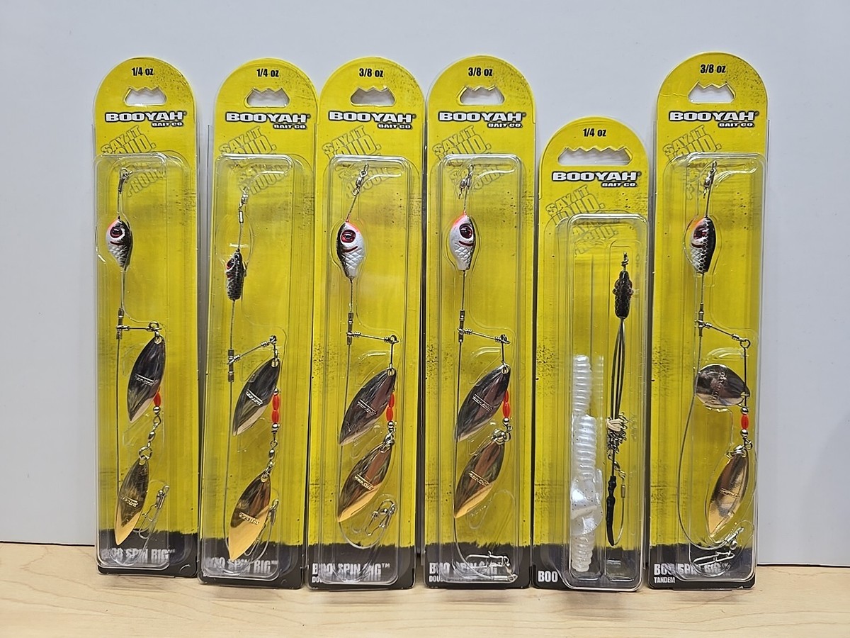 6 Booyah Bait Assortment Boo Spin Rig Double Willow Teaser