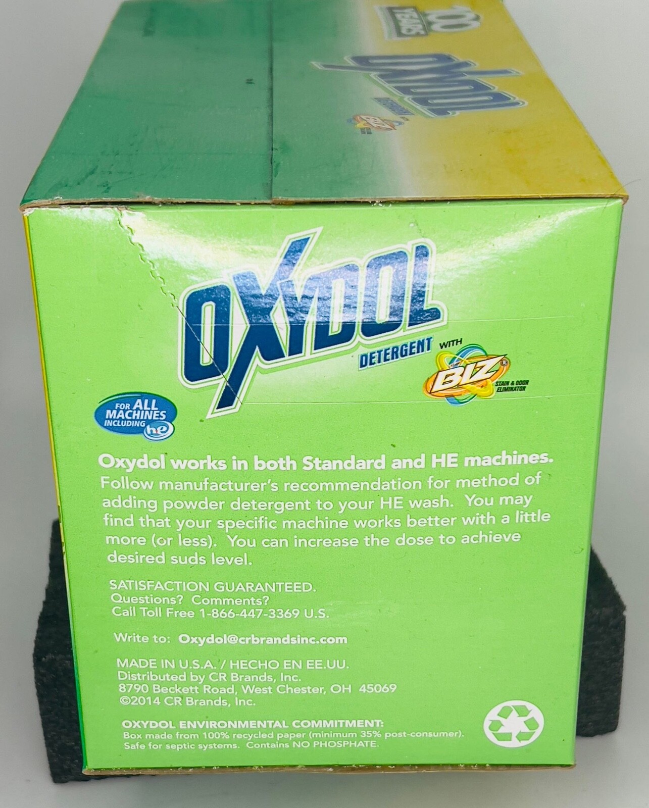 (1) Box Oxydol Powder Laundry Detergent Biz Stain Odor Eliminator 100
