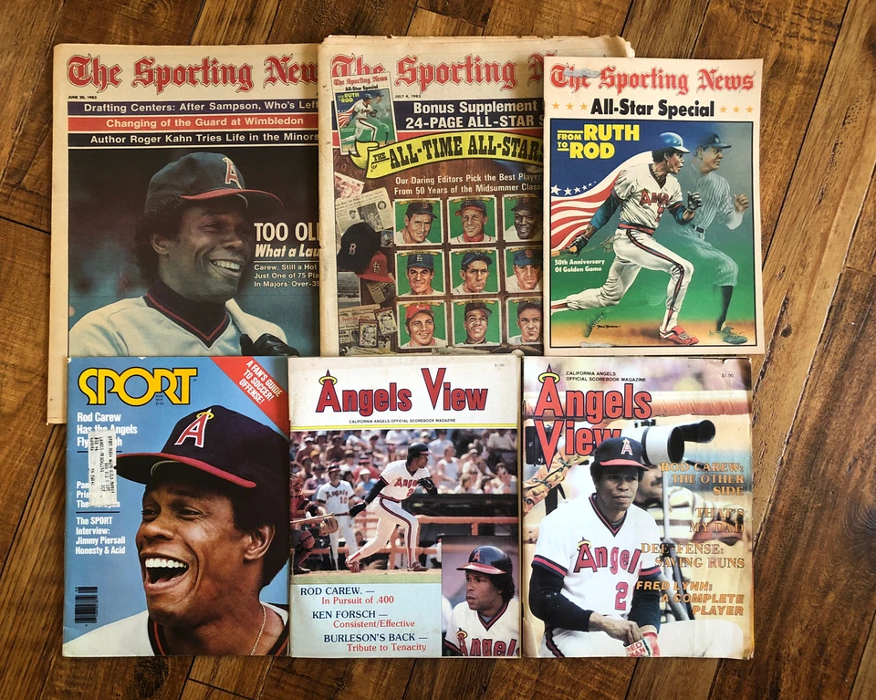 Rod Carew Magazine Lot California Angels Reggie Jackson, Fred Lynn, Don Sutton - Image 2 of 4