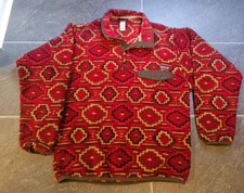 PATAGONIA MEN'S 2012 SYNCHILLA SNAP T PULLOVER MOLTEN LAVA SOUTHWEST SZ S