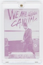 2020-21 Upper Deck UD Canvas C80 Quinn Hughes Magenta Printing Plate 1/1