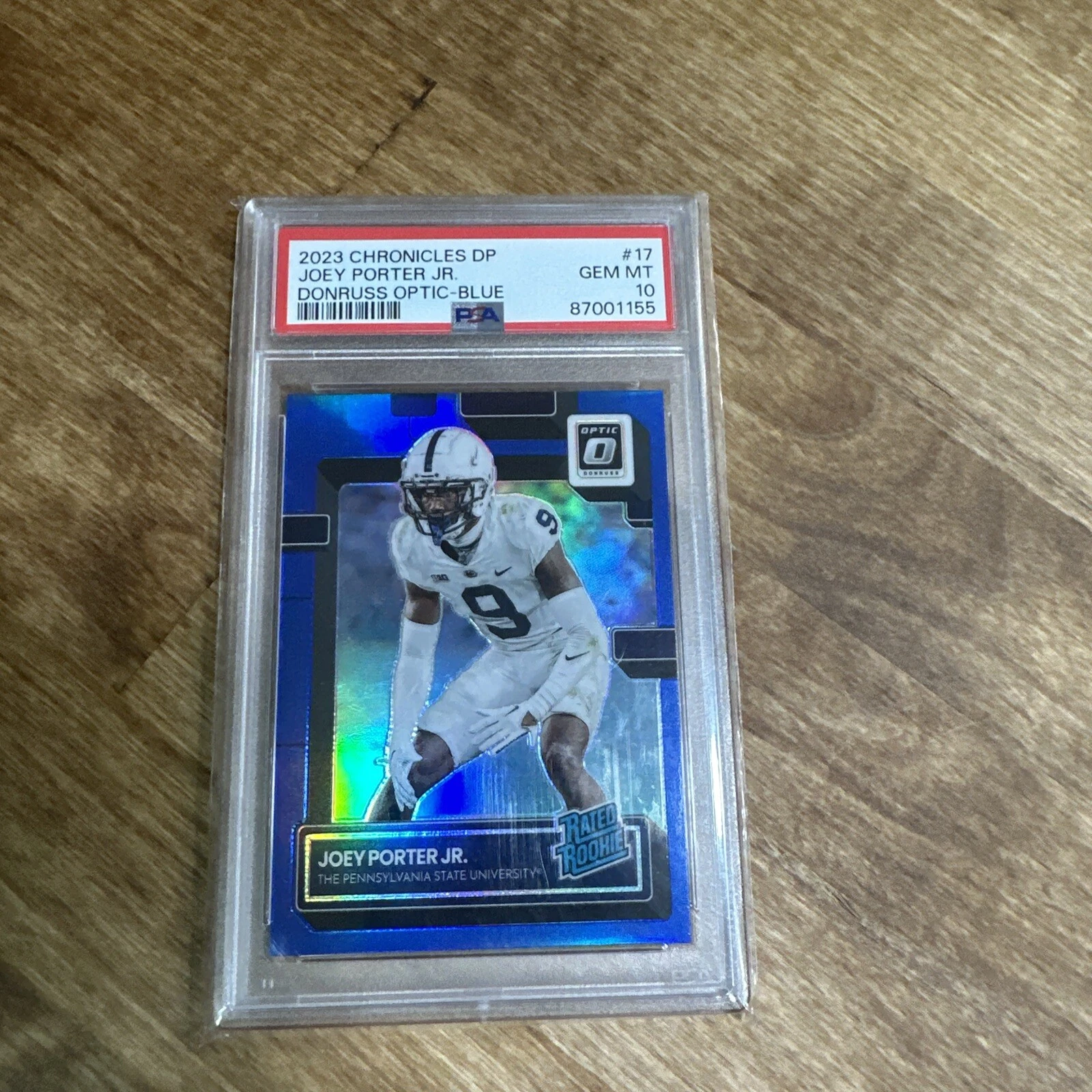 Joey Porter Jr. Panini Chronicles Draft Picks Donruss Optic #17 Blue