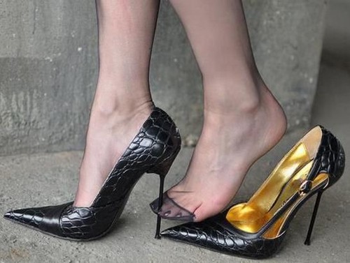 Zapatos de fiesta mujeres 12 cm Super tacones altos en punta Resbalón en  Club Sexy Talla Grande | eBay