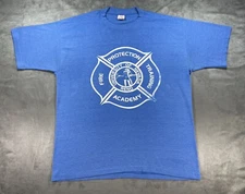 VTG Blue Fire Training Academy University of Reno Nevada single Stitch Lrg Shirt