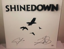 Brent Smith + Zach Myers Shinedown The Sound of Madness Signed Vinyl LP PSA A