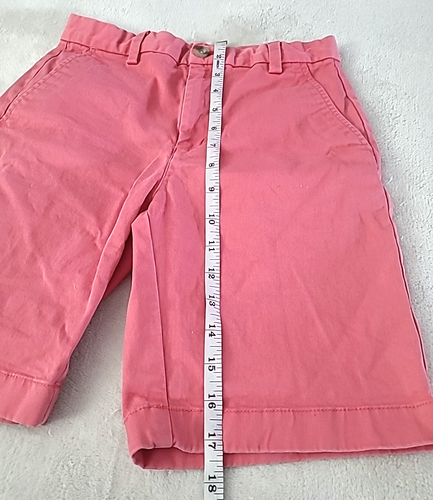 Vineyard Vines Mid Rise Casual Chino Shorts Salmon Pink Boys 12 Preppy Classic - Picture 6 of 14