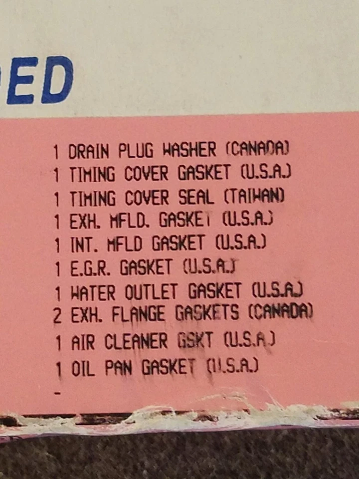 Fits Ford Tempo Engine Full Gasket Set ROL FS32500 NOS - Image 4 of 4