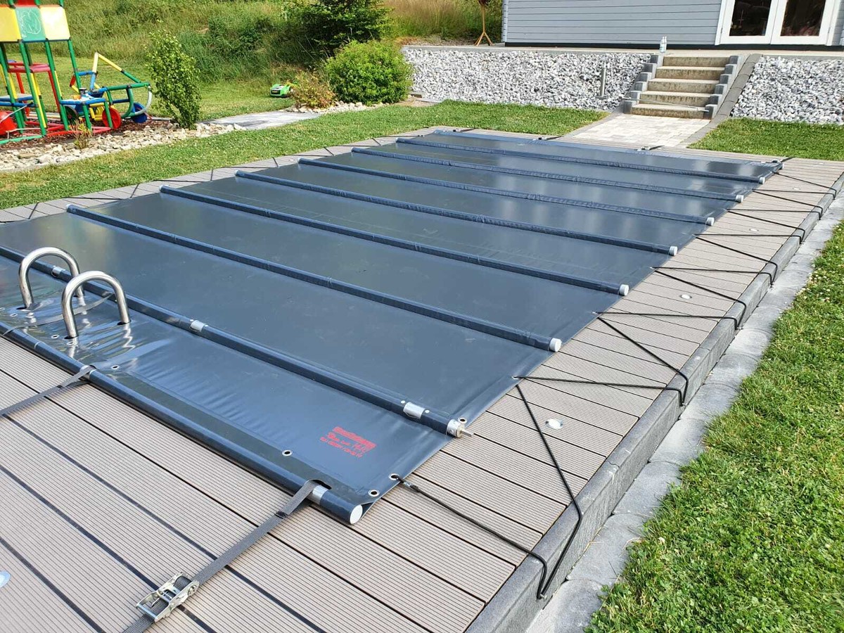 Poolabdeckung Seilwinde & Kabel Set – 30,5 M Kabel, Aluminium-Winde, Für Oberirdische Pools