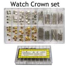Watch Crown Set Winding Manual Mechanical Watch Crowns Axis Winder Repair Parts