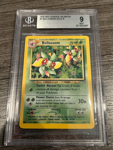 Bellossom (Unlimited) graded BGS 9 for sale on eBay