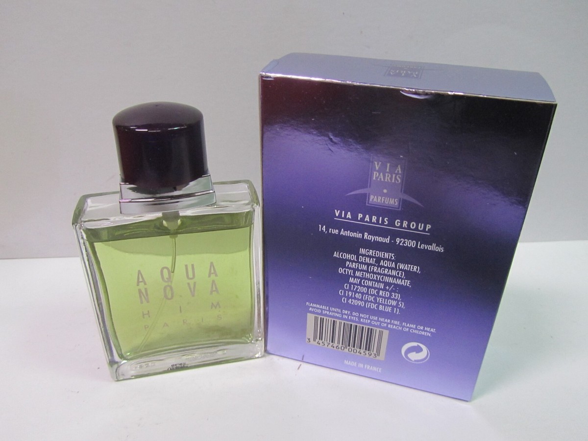 香水 ヴィアパリス VIA PARIS アクアノヴァインテンスヒムEDT50ml Aqua Nova Him by Via Paris Parfums 1.7 oz Eau de Toilette