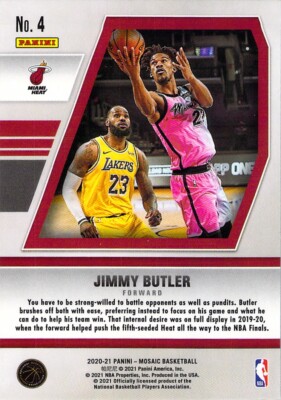 Jimmy Butler 2020-21 Panini Mosaic Basketball Will to Win Chrome