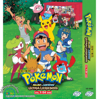 Anime DVD Pokemon Sun & Moon Ultra Legends Vol. 1-54 End ENGLISH VERSION & SUB