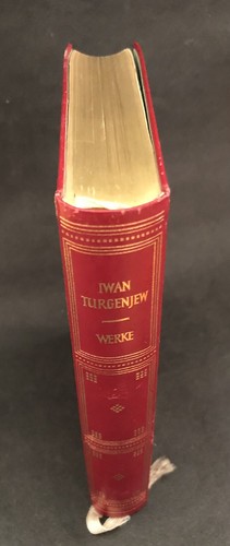 Iwan Turgenjew Werke Leder Kopfgoldschnitt 1957 Dünndruck Kurt Desch