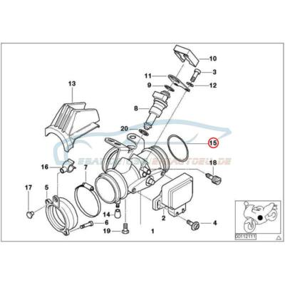 2x Original BMW 13541341797 - O-Ring 52X2