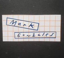 Vision Mark Gonzales Skateboard Vinyl Sticker Dark Blue Purple 