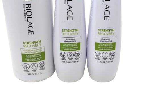 Biolage Strength Recovery Hair Conditioner 33.8 oz and Shampoos 27 oz NEW - Picture 3 of 5