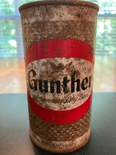 Gunther Beer, FT TO, Empty Outdoor Can, Several Small Holes, Glue Patch